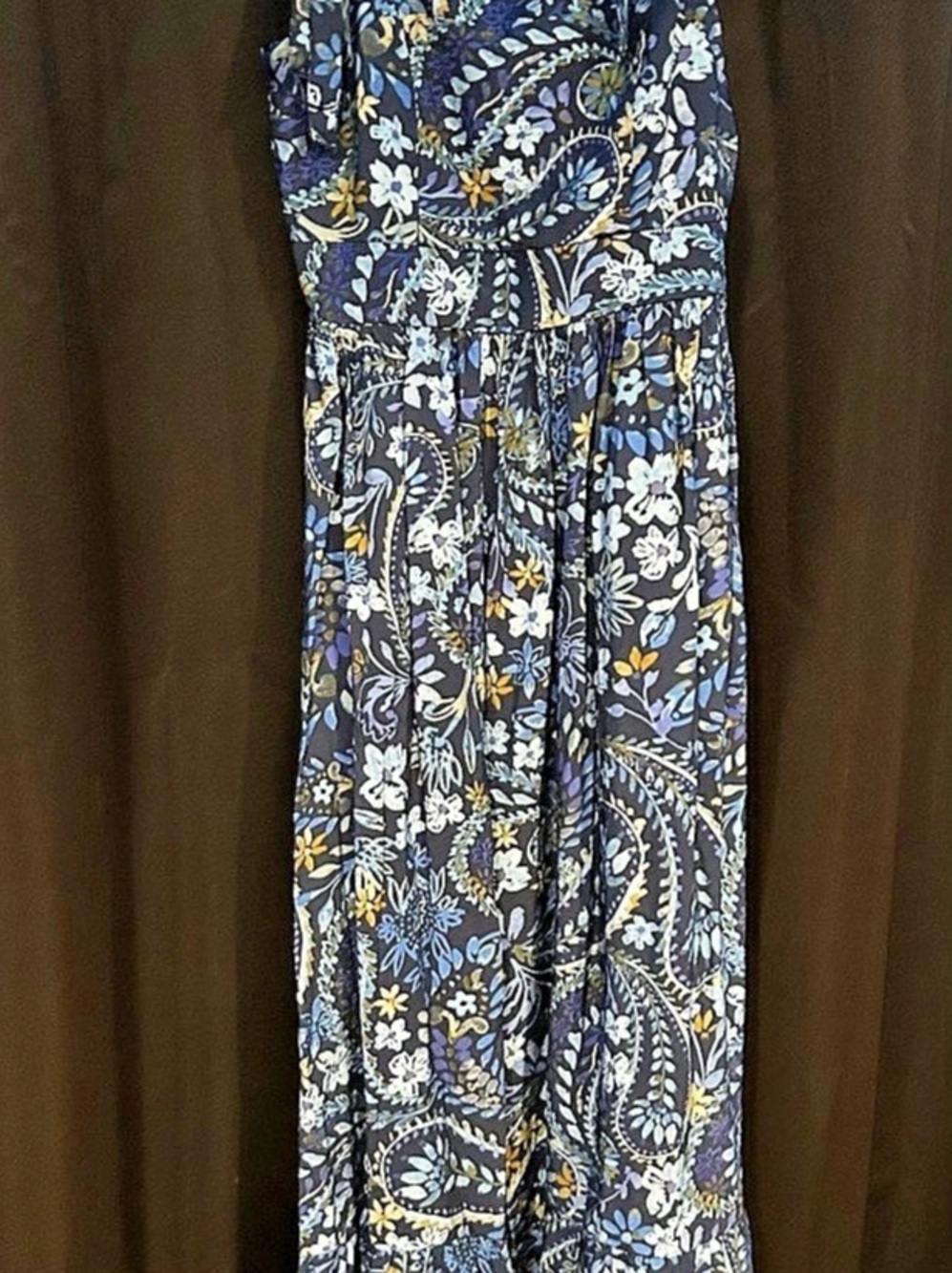 Rachel Zoe Floral Maxi Dress NWT in Blue & Black